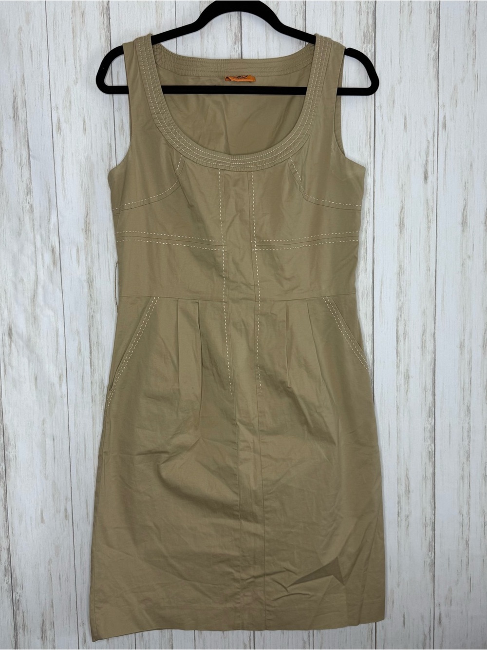 Tory Burch Leena Khaki Shift Dress size 6